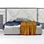 Customizable Three-Headboard Bed Set 3D model small image 2