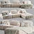 Minimalistic Collins Sofa: Natural Elegance 3D model small image 1