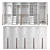 Nordic Gloss Wardrobe: Sleek & Stylish 3D model small image 2