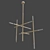 Modern Kryss Chandelier 3D model small image 1