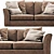 Harveys Nina 3-Seater Sofa: Modern Elegance for Any Space 3D model small image 2