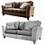 Harveys Nina 3-Seater Sofa: Modern Elegance for Any Space 3D model small image 3