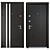 Durable Entrance Metal Door | Parallel (Zimen) 3D model small image 3