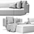 Luxurious Longhi Mi Sofa with Resilient Design 3D model small image 5