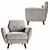 Artesia Armchair: Luxurious and Compact 3D model small image 2