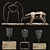 Adorable Bear Decor Set 3D model small image 1