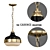 Industrial Chic Pendant: The Cadence Collection 3D model small image 1