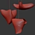 Elegant Ballet-inspired Chandelier 3D model small image 2