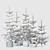 Scandi Christmas Tree Set 3D model small image 3