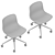 Hay ACC 50-51: Height-Adjustable Chair 3D model small image 2