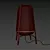 Natural Bamboo KNIXHULT Floor Lamp 3D model small image 3