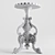 Vintage Bar Stool - Elegant and Timeless 3D model small image 3