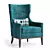 Parker Deluxe Armchair 3D model small image 1