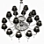 Elegant Formitalia Margherita Chandelier 3D model small image 2