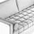 Sleek Sven Grass Green Sofa 3D model small image 3