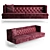 Classic Heritage Fabric Sofa 3D model small image 1