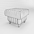 Elegant "Botticelli" Pouf 3D model small image 2