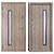 Modern Steel Entrance Door - Rio (Straj) 3D model small image 3