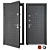 Cascade Plus (Straj) Metal Entrance Door - Premium Quality 3D model small image 1