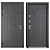 Cascade Plus (Straj) Metal Entrance Door - Premium Quality 3D model small image 3