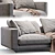 Sleek Flexform Campiello Sofa 3D model small image 4