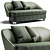 Sleek Lawson Sofa by Minotti 3D model small image 1