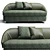 Sleek Lawson Sofa by Minotti 3D model small image 2