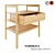 Sleek Bamboo Nightstand - NORDKISA 3D model small image 2