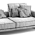 Flexform Campiello Sectional Sofa 3D model small image 3