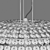 Elegant 9-Light Pendant Chandelier 3D model small image 1