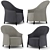 Elegant Arflex Gloria Armchair 3D model small image 1