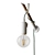 Rustic Wooden Desk Lamp 3D model small image 6