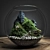 Glass Enclosed Decorative Ecosystem 3D model small image 1