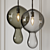 Elegant Glass Globule Pendants 3D model small image 4