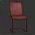 Elegant Upholstered Dining Chair 3D model small image 3