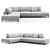 Magnificent OM Magnus 3 Sofa 3D model small image 1