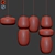 Sleek Minimalist Misko Pendant 3D model small image 2