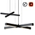 Ilfari Artys Cross Pendant Lamp 3D model small image 1