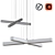 Ilfari Artys Cross Pendant Lamp 3D model small image 2