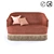 Vintage Velvet Sofa - Ramona 3D model small image 1