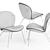 Elegant Miro Armchair 3D model small image 3