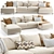 Sloan U-Sectional Sofa: Modern Elegance for Any Space 3D model small image 1