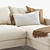 Sloan U-Sectional Sofa: Modern Elegance for Any Space 3D model small image 4