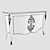 Glowing Black Silver Console 3D model small image 3
