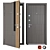 Grattel (Straj) Metal Entrance Door - Durable and Secure 3D model small image 1