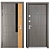 Grattel (Straj) Metal Entrance Door - Durable and Secure 3D model small image 3