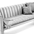 Contemporary Three-Seater Loafer SC26 3D model small image 3