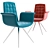 MODÀ STYLE Trestle Chair: Sleek and Sustainable 3D model small image 1