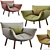 Pil Bonaldo Armchair: Sleek and Stylish Seating 3D model small image 1