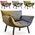 Pil Bonaldo Armchair: Sleek and Stylish Seating 3D model small image 5